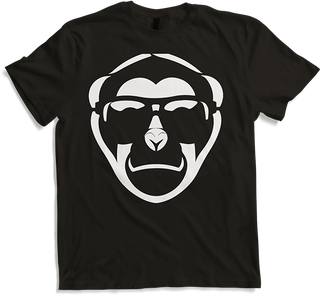 Produktbild von T-Shirt Lustiger Affe trägt Sonnenbrille Fun Monkey