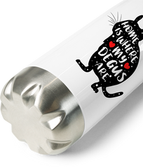 Produktbild vom Boden der Thermoflasche Lustiger Degu Spruch | Octodon | Home Is Where My Degus Are