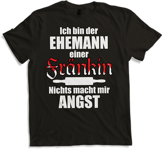 Produktbild von T-Shirt Lustiger Franken Spruch | Ehemann einer Fränkin Frankenland