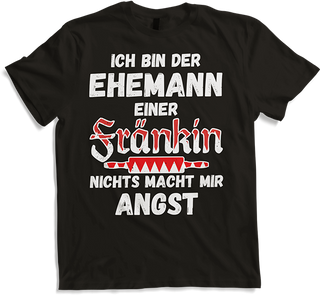 Produktbild von T-Shirt Lustiger Franken Spruch | Ehemann einer Fränkin Frankenland