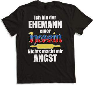 Produktbild von T-Shirt Lustiger Hessen Spruch | Ehemann einer Hessin | Hesse