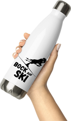 Produktbild von Thermosflasche von Hand gehalten Lustiger Ski Spruch | Bock auf Ski Skifahrer | Apres-Ski
