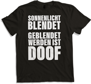 Produktbild von T-Shirt Lustiger Spruch Gothics Grufties Metaller Sonnenlicht