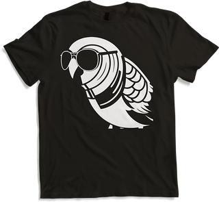 Produktbild von T-Shirt Lustiger Vogel mit Sonnenbrille Cool Bourke's Sittich