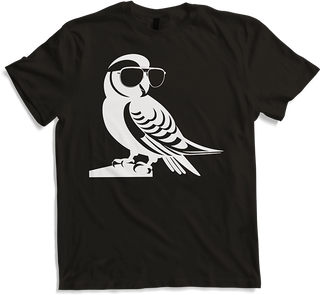 Produktbild von T-Shirt Lustiger Vogel mit Sonnenbrille Cool Bourke's Sittich