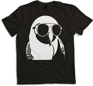 Produktbild von T-Shirt Lustiger Vogel mit Sonnenbrille Cool Bourke's Sittich