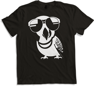 Produktbild von T-Shirt Lustiger Vogel mit Sonnenbrille Cool Bourke's Sittich