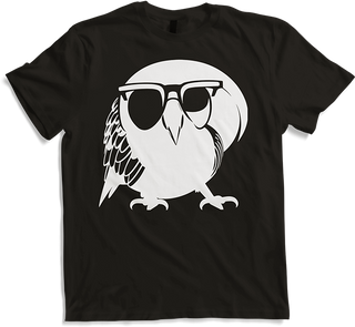 Produktbild von T-Shirt Lustiger Vogel mit Sonnenbrille Cool Bourke's Sittich