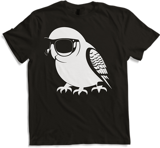 Produktbild von T-Shirt Lustiger Vogel mit Sonnenbrille Cool Bourke's Sittich