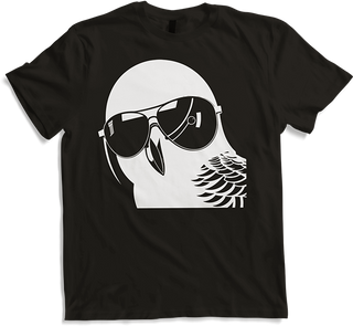 Produktbild von T-Shirt Lustiger Vogel mit Sonnenbrille Cool Bourke's Sittich