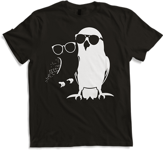 Produktbild von T-Shirt Lustiger Vogel mit Sonnenbrille Cool Bourke's Sittich