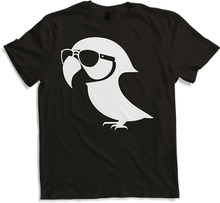 Produktbild von T-Shirt Lustiger Vogel mit Sonnenbrille Cool Bourke's Sittich