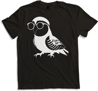 Produktbild von T-Shirt Lustiger Vogel mit Sonnenbrille Cool Bourke's Sittich
