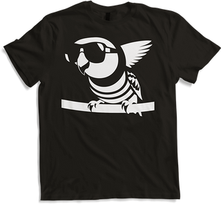 Produktbild von T-Shirt Lustiger Vogel mit Sonnenbrille Cool Bourke's Sittich