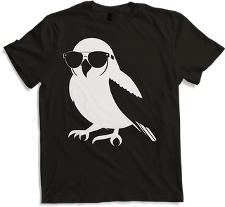 Produktbild von T-Shirt Lustiger Vogel mit Sonnenbrille Cool Bourke's Sittich