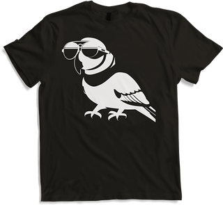 Produktbild von T-Shirt Lustiger Vogel mit Sonnenbrille Cool Bourke's Sittich