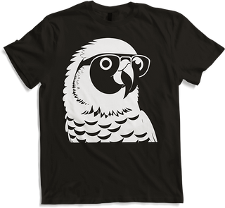 Produktbild von T-Shirt Lustiger Vogel mit Sonnenbrille Cool Bourke's Sittich