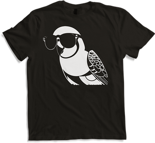 Produktbild von T-Shirt Lustiger Vogel mit Sonnenbrille Cool Bourke's Sittich
