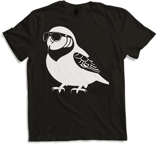 Produktbild von T-Shirt Lustiger Vogel mit Sonnenbrille Cool Bourke's Sittich