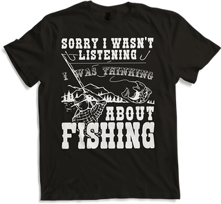 Produktbild von T-Shirt Lustiges Angler & Angeln Sprüche T-Shirt mit Fisch