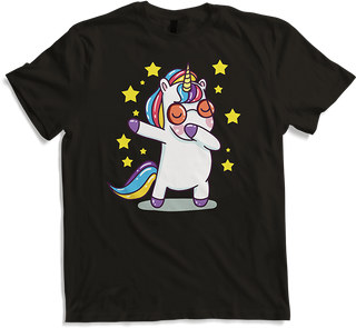 Produktbild von T-Shirt Lustiges Dab Einhorn für Mädchen Dabbing Unicorn Regenbogen