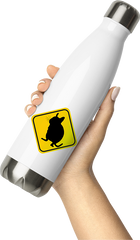 Produktbild von Thermosflasche von Hand gehalten Lustiges Degu Warnschild Deguhalter & Degubesitzer Degus