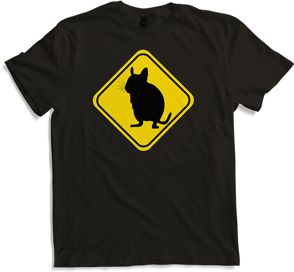 Produktbild von T-Shirt Lustiges Degu Warnschild Deguhalter & Degubesitzer Degus
