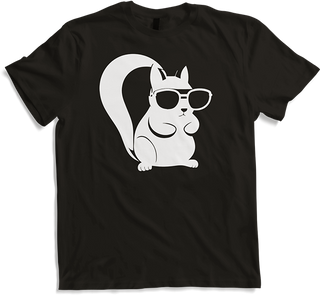 Produktbild von T-Shirt Lustiges Eichhörnchen mit Sonnenbrille, Eichhörnchen