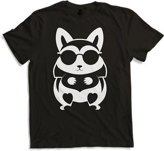 Produktbild von T-Shirt Lustiges Eichhörnchen mit Sonnenbrille, Eichhörnchen