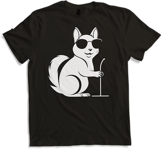 Produktbild von T-Shirt Lustiges Eichhörnchen mit Sonnenbrille, Eichhörnchen