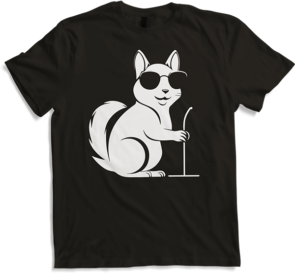 Produktbild von T-Shirt Lustiges Eichhörnchen mit Sonnenbrille, Eichhörnchen