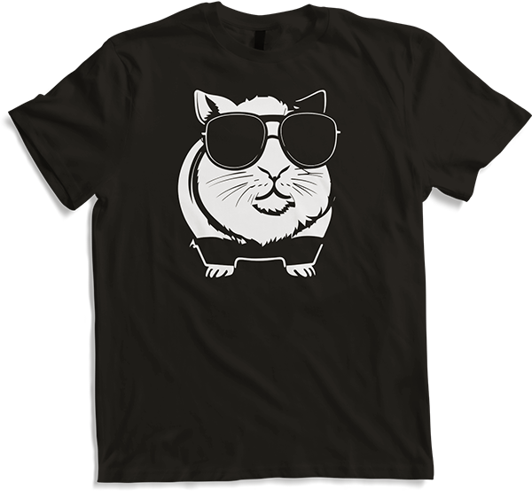 Produktbild von T-Shirt Lustiges Meerschweinchen mit Sonnenbrille Meerschweinchen
