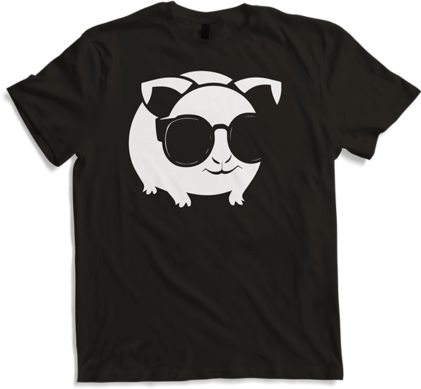 Produktbild von T-Shirt Lustiges Meerschweinchen mit Sonnenbrille Meerschweinchen