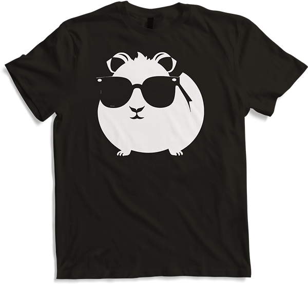 Produktbild von T-Shirt Lustiges Meerschweinchen mit Sonnenbrille Meerschweinchen