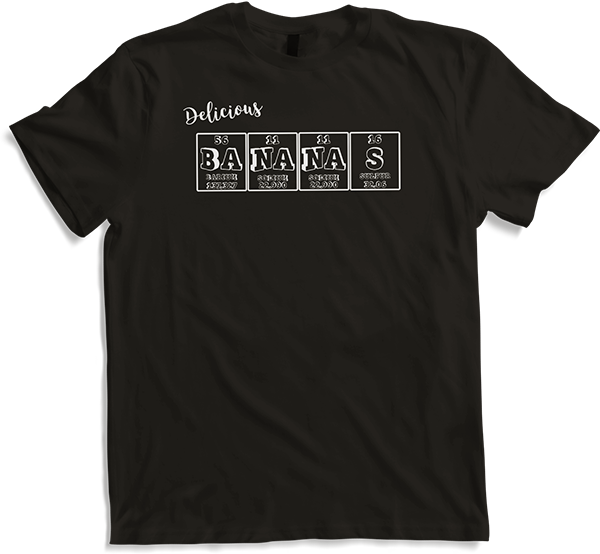Produktbild von T-Shirt Lustiges Periodensystem der Elemente Banane T-Shirt