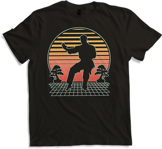 Produktbild von T-Shirt Martial Arts Fighter Futuristisches Retro | Karate Taekwondo