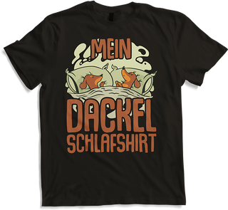 Produktbild von T-Shirt Mein Dackel Schlafshirt | Dachshund Hunde Spruch Teckel