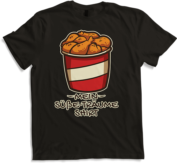 Produktbild von T-Shirt Mein Süße-Träume Shirt Schlafshirt Hähnchenkeulen Grill
