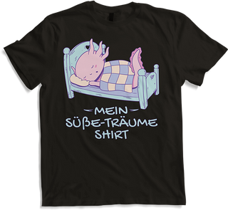 Produktbild von T-Shirt Mein Süße-Träume Shirt Schlafshirt Mädchen Jungen Axolotl