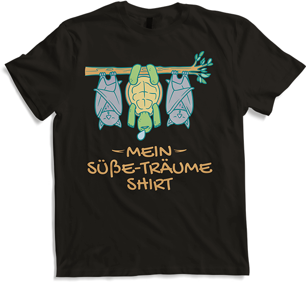 Produktbild von T-Shirt Mein Süße-Träume Shirt Schlafshirt Mädchen Jungen Fledermaus