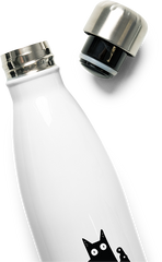 Produktbild vom Oberteil der Thermoflasche Miau? Mordkatze mit Messer | Lustige Katze Spruch sarkastisch