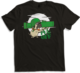 Produktbild von T-Shirt Mops Off Cheeky Dog Lustiger Mops Spruch