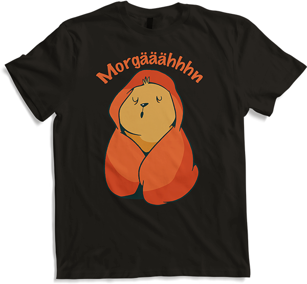 Produktbild von T-Shirt Morgääähhhn Morgenmuffel Spruch Müder Bär mit Kaffee Sprüche