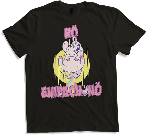 Produktbild von T-Shirt NÖ Einhorn Lustiger Cooler Spruch Freches furzendes Einhorn