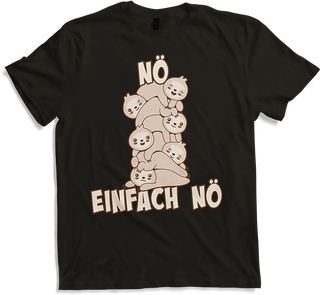 Produktbild von T-Shirt NÖ Faultier | Lustiger Cooler Spruch | Für Mädchen & Jungs