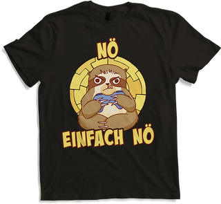 Produktbild von T-Shirt NÖ Faultier Zocker Lustiger Cooler Spruch Mädchen & Jungs