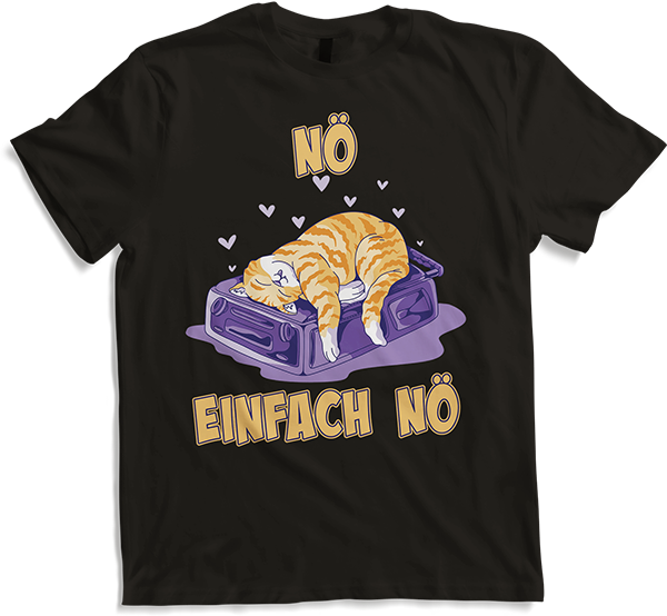 Produktbild von T-Shirt NÖ Katze | Lustiger Cooler Spruch | Für Jungs & Mädchen