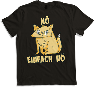Produktbild von T-Shirt NÖ Katze | Lustiger Cooler Spruch | Für Mädchen & Jungs