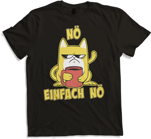Produktbild von T-Shirt NÖ Katze | Lustiger Cooler Spruch | Für Mädchen & Jungs
