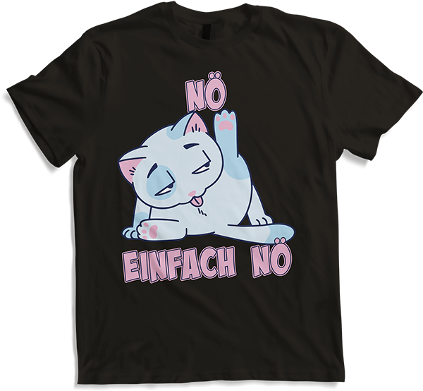 Produktbild von T-Shirt NÖ Katze | Lustiger Frecher Spruch | Für Jungs & Mädchen